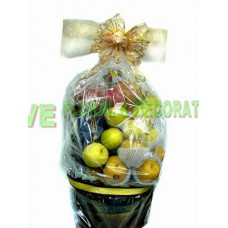 AFH017 - 乾杯 - 高品質的柳條籃子裡裝滿了精選的美國紅提子, 黑布冧, 豐水梨, 黃金梨, 泰國金柚, 火龍果, 蜜柑, 奇異果.(30吋籃高)